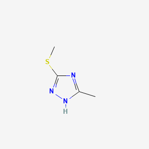 molecular formula C4H7N3S B7559001 1H-1,2,4-Triazole, 3-methyl-5-(methylthio)- 