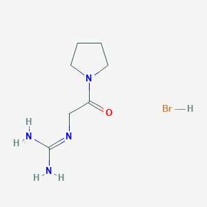 2-(2-Oxo-2-pyrrolidin-1-ylethyl)guanidine;hydrobromide