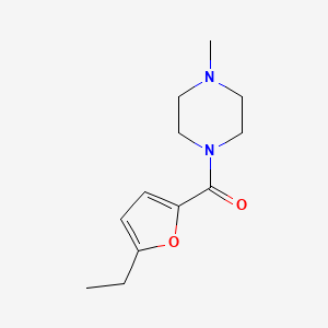 molecular formula C12H18N2O2 B7559066 (5-Ethylfuran-2-yl)-(4-methylpiperazin-1-yl)methanone 