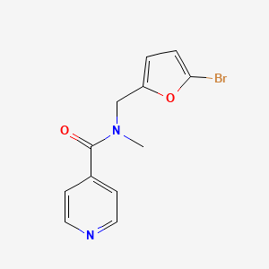 N-[(5-bromofuran-2-yl)methyl]-N-methylpyridine-4-carboxamide