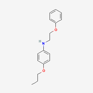 molecular formula C17H21NO2 B7559147 N-(2-phenoxyethyl)-4-propoxyaniline 