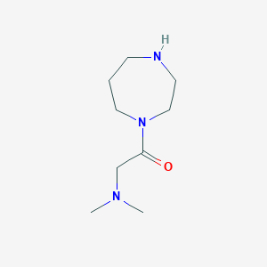 molecular formula C9H19N3O B7559154 1-(1,4-Diazepan-1-yl)-2-(dimethylamino)ethanone 