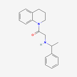 molecular formula C19H22N2O B7559163 1-(3,4-dihydro-2H-quinolin-1-yl)-2-(1-phenylethylamino)ethanone 