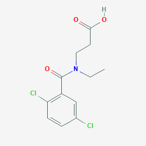 molecular formula C12H13Cl2NO3 B7559227 3-[(2,5-Dichlorobenzoyl)-ethylamino]propanoic acid 
