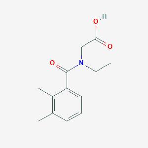molecular formula C13H17NO3 B7559302 2-[(2,3-Dimethylbenzoyl)-ethylamino]acetic acid 