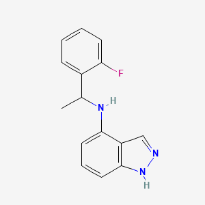 N-[1-(2-fluorophenyl)ethyl]-1H-indazol-4-amine