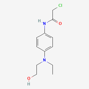 molecular formula C12H17ClN2O2 B7559454 2-chloro-N-[4-[ethyl(2-hydroxyethyl)amino]phenyl]acetamide 