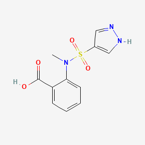 2-[methyl(1H-pyrazol-4-ylsulfonyl)amino]benzoic acid