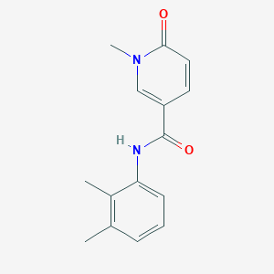molecular formula C15H16N2O2 B7559519 N-(2,3-dimethylphenyl)-1-methyl-6-oxopyridine-3-carboxamide 