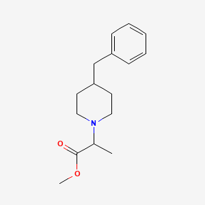 molecular formula C16H23NO2 B7559563 Methyl 2-(4-benzylpiperidin-1-yl)propanoate 