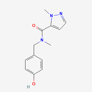 N-[(4-hydroxyphenyl)methyl]-N,2-dimethylpyrazole-3-carboxamide