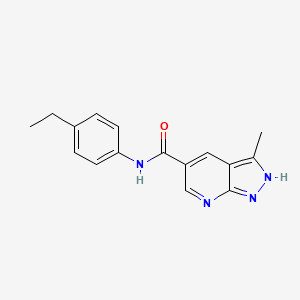 N-(4-ethylphenyl)-3-methyl-2H-pyrazolo[3,4-b]pyridine-5-carboxamide