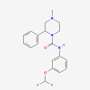 N-[3-(difluoromethoxy)phenyl]-4-methyl-2-phenylpiperazine-1-carboxamide