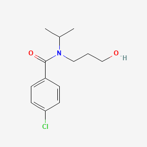 4-chloro-N-(3-hydroxypropyl)-N-propan-2-ylbenzamide