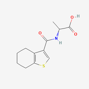 (2R)-2-(4,5,6,7-tetrahydro-1-benzothiophene-3-carbonylamino)propanoic acid