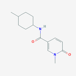 molecular formula C14H20N2O2 B7559758 1-methyl-N-(4-methylcyclohexyl)-6-oxopyridine-3-carboxamide 