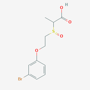 2-[2-(3-Bromophenoxy)ethylsulfinyl]propanoic acid
