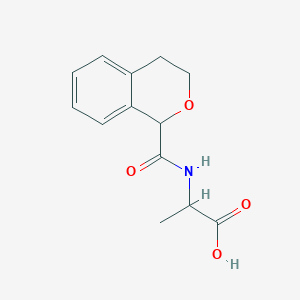 molecular formula C13H15NO4 B7559810 2-(3,4-dihydro-1H-isochromene-1-carbonylamino)propanoic acid 