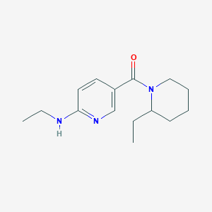 molecular formula C15H23N3O B7559817 [6-(Ethylamino)pyridin-3-yl]-(2-ethylpiperidin-1-yl)methanone 