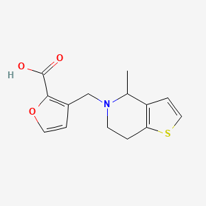 3-[(4-methyl-6,7-dihydro-4H-thieno[3,2-c]pyridin-5-yl)methyl]furan-2-carboxylic acid