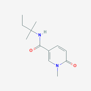 molecular formula C12H18N2O2 B7559915 1-methyl-N-(2-methylbutan-2-yl)-6-oxopyridine-3-carboxamide 