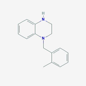 molecular formula C16H18N2 B7559949 4-[(2-methylphenyl)methyl]-2,3-dihydro-1H-quinoxaline 