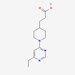 3-[1-(6-Ethylpyrimidin-4-yl)piperidin-4-yl]propanoic acid