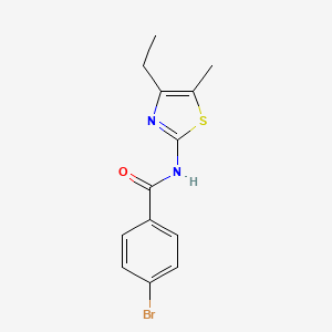 4-bromo-N-(4-ethyl-5-methyl-1,3-thiazol-2-yl)benzamide
