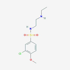 3-chloro-N-[2-(ethylamino)ethyl]-4-methoxybenzenesulfonamide