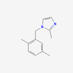molecular formula C13H16N2 B7559968 1-[(2,5-dimethylphenyl)methyl]-2-methyl-1H-imidazole 