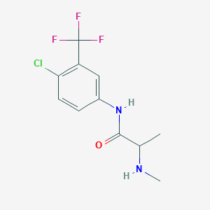 N-[4-chloro-3-(trifluoromethyl)phenyl]-2-(methylamino)propanamide