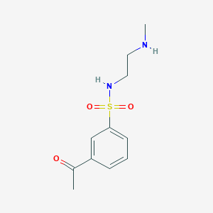 3-acetyl-N-[2-(methylamino)ethyl]benzenesulfonamide
