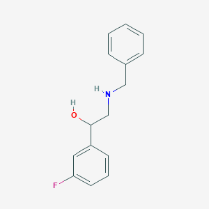 molecular formula C15H16FNO B7560065 2-(Benzylamino)-1-(3-fluorophenyl)ethanol 