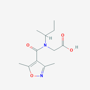 2-[Butan-2-yl-(3,5-dimethyl-1,2-oxazole-4-carbonyl)amino]acetic acid