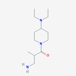 molecular formula C13H27N3O B7560118 3-Amino-1-[4-(diethylamino)piperidin-1-yl]-2-methylpropan-1-one 