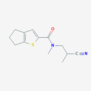 molecular formula C13H16N2OS B7560282 N-(2-cyanopropyl)-N-methyl-5,6-dihydro-4H-cyclopenta[b]thiophene-2-carboxamide 
