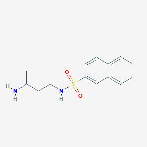 molecular formula C14H18N2O2S B7560449 N-(3-aminobutyl)naphthalene-2-sulfonamide 