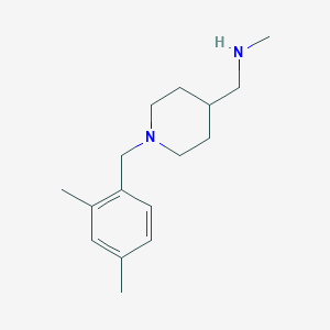 molecular formula C16H26N2 B7560483 1-[1-[(2,4-dimethylphenyl)methyl]piperidin-4-yl]-N-methylmethanamine 
