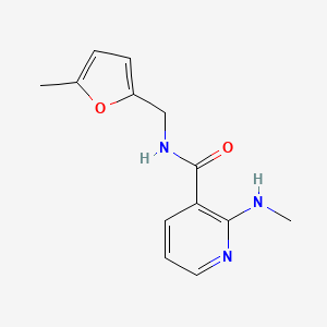molecular formula C13H15N3O2 B7560497 2-(methylamino)-N-[(5-methylfuran-2-yl)methyl]pyridine-3-carboxamide 