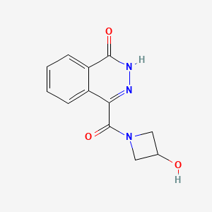 molecular formula C12H11N3O3 B7560509 4-(3-hydroxyazetidine-1-carbonyl)-2H-phthalazin-1-one 