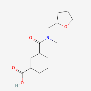 3-[Methyl(oxolan-2-ylmethyl)carbamoyl]cyclohexane-1-carboxylic acid