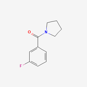 molecular formula C11H12FNO B7560562 N-(3-fluorobenzoyl)pyrrolidine 