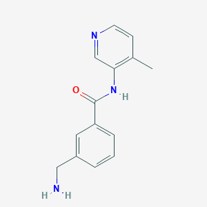 molecular formula C14H15N3O B7560634 3-(aminomethyl)-N-(4-methylpyridin-3-yl)benzamide 