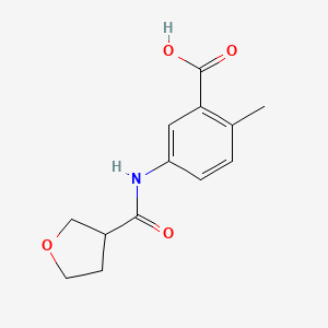 2-Methyl-5-(oxolane-3-carbonylamino)benzoic acid