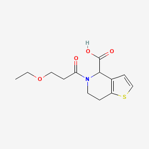 5-(3-ethoxypropanoyl)-6,7-dihydro-4H-thieno[3,2-c]pyridine-4-carboxylic acid