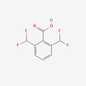 molecular formula C9H6F4O2 B7560794 Benzoic acid, 2,6-bis(difluoromethyl)- 