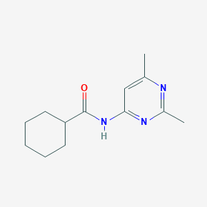 molecular formula C13H19N3O B7560803 N-(2,6-dimethylpyrimidin-4-yl)cyclohexanecarboxamide 