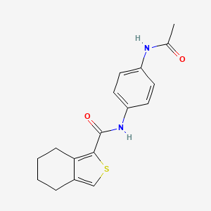 molecular formula C17H18N2O2S B7560831 N-[4-(Acetylamino)phenyl]-4,5,6,7-tetrahydro-2-benzothiophene-1-carboxamide 