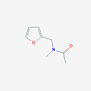 molecular formula C8H11NO2 B7560873 N-(furan-2-ylmethyl)-N-methylacetamide 