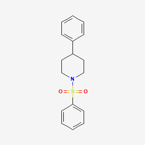 molecular formula C17H19NO2S B7560875 1-(Benzenesulfonyl)-4-phenylpiperidine 